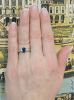 Modern Sapphire and Diamond Engagement Ring
