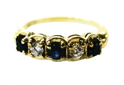 Sapphire and Diamond Ring