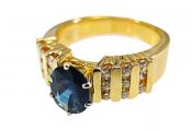 Vintage Sapphire and Diamond Ring