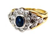 Sapphire and Diamond Ring