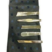 Vintage Sterling Silver Tie Bars