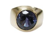 Synthetic Sapphire Ring