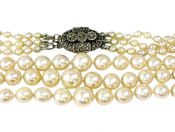 Triple Strand Pearl Necklace