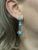 Vintage Style Turquoise and Diamond 18kt Earrings