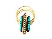 Vintage Turquoise and Pearl Ring
