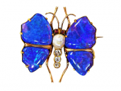Delicate 18kt Diamond Brooch