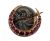 Victorian Garnet Crescent Brooch