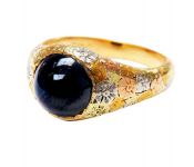 Victorian Sapphire Cabochon Solitaire Ring