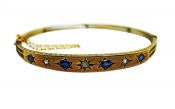 Victorian Sapphire and Diamond Bracelet