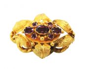 Victorian Amethyst Cannetille Brooch
