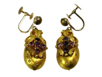 Victorian Paste Earrings
