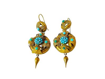 Antique Turquoise Earrings