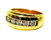 Vintage 5 Diamond Ring