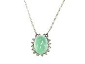 Vintage Aquamarine and Diamond Necklace