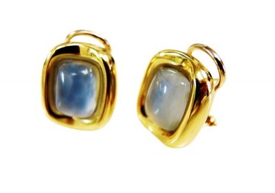 Vintage Chalcedony Earrings
