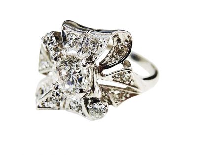 Vintage Diamond Cluster Ring