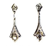 Vintage Diamond Drop Earrings