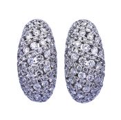 Vintage 2.17ct Diamond 18kt Earrings