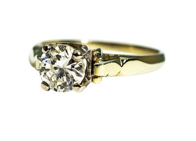 Vintage Diamond Solitaire Ring