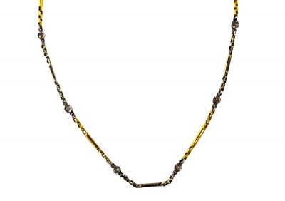 Vintage Diamond Station Necklace