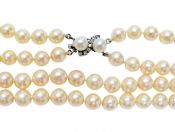 Vintage Double Strand Pearl Necklace