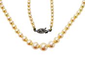 Vintage Graduated Cultured Pearl Necklace