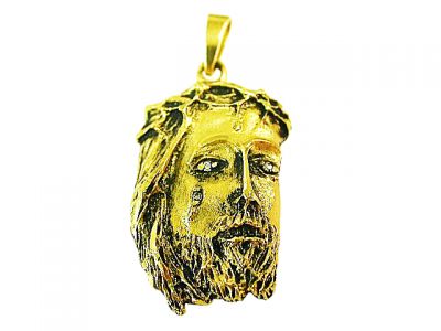 Vintage Jesus Tear Drop Pendant