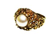 Vintage Pearl Nugget Ring