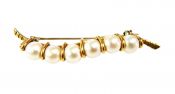 Vintage Pearl Peas In A Pod Brooch