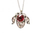 Vintage Pink Tourmaline and Diamond Bug Pendant