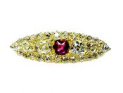 Vintage Ruby and Diamond Brooch