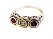 Vintage Ruby and Diamond Ring
