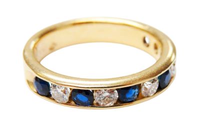 Vintage Sapphire and Diamond Ring