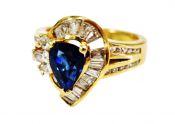 Vintage Sapphire and Diamond Ring