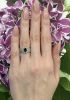 Vintage 1.10ct Sapphire and Diamond Platinum Ring