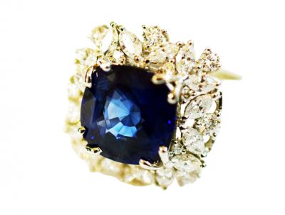 Vintage Sapphire and Diamond Ring