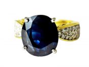 Vintage Sapphire and Diamond Ring
