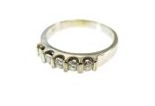 Vintage 5 Diamond Ring