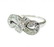 Vintage Diamond Bow Infinity Ring