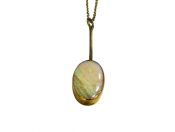 Vintage Opal Pendant with Chain