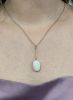 Vintage Opal Pendant with Chain