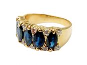 Vintage Sapphire and Diamond Ring