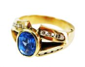 Vintage Sapphire and Diamond Ring