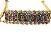 Vintage Sapphire and Ruby Bracelet