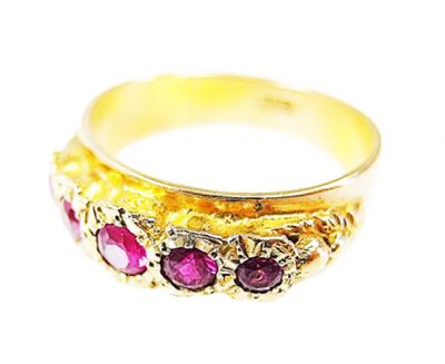 Vintage Synthetic Ruby Ring