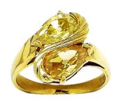 Vintage Yellow  Diamond Ring