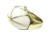 White Coral Bombe Ring