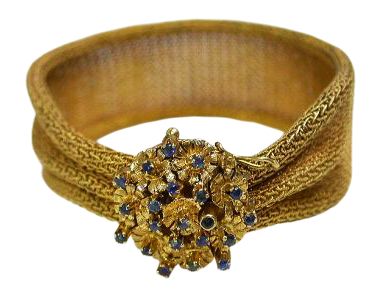 Yellow Gold Woven Bracelet