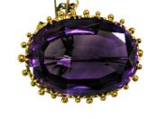 Amethyst Brooch