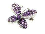 Amethyst Brooch